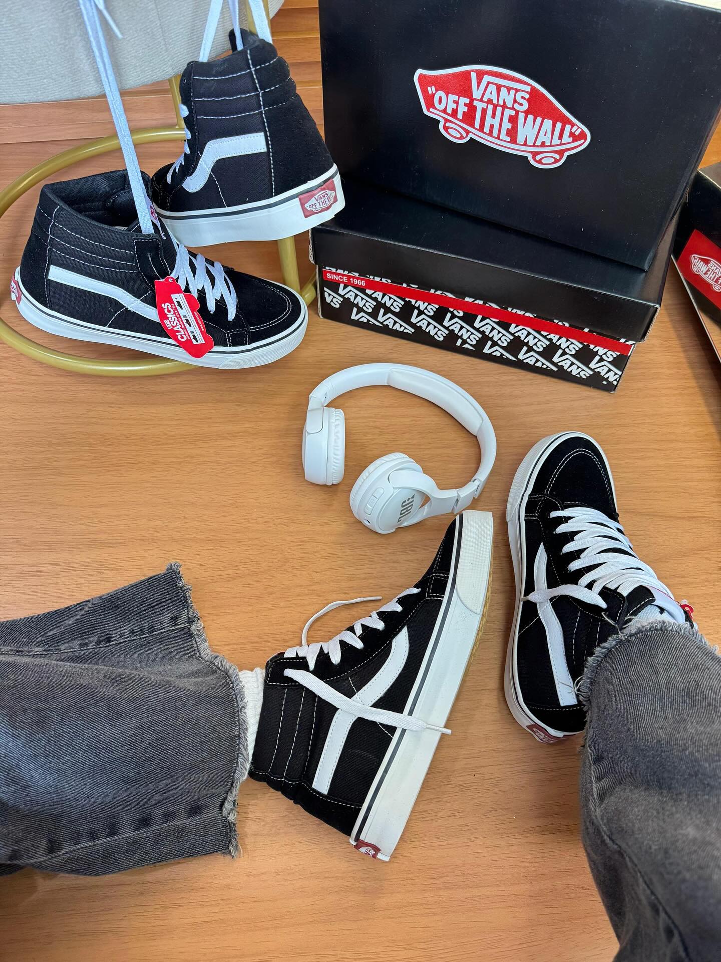 Vans Caña Alta Negras